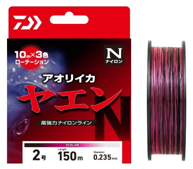 ダイワ ヤエンライン TYPE-N 150m 2.5号 (ブラック/ピンク/クリア