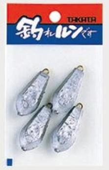 タカタ パックオモリ 六角型 （P入り） 10号 / シンカー 錘