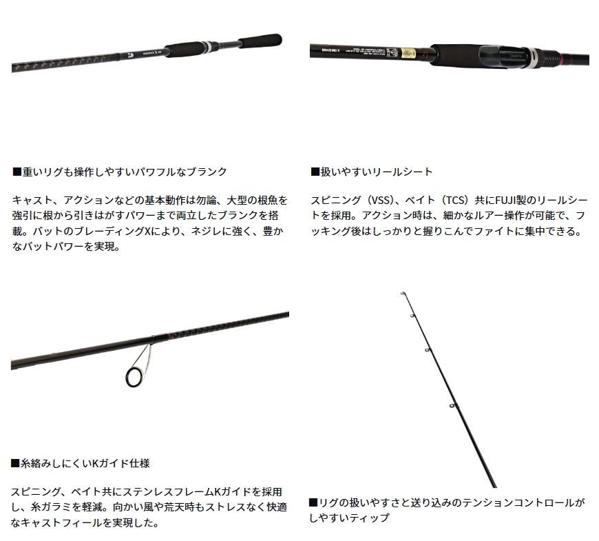 ダイワ ハードロック X 86M・K スピニングモデル / ルアーロッド