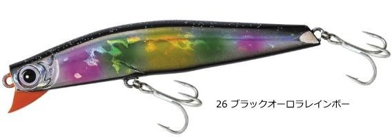 邪道 ゴッツアンミノー 89F #26 ブラックオーロラレインボー
