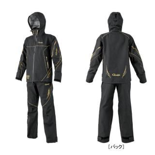 がまかつ アルテマシールドプロオールウェザースーツ GM-3798 ブラック/ゴールド L-WIDEサイズ / レインウェア gamakatsu