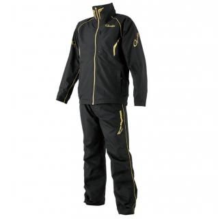 がまかつ ウィンドブレーカースーツ GM-3791 ブラック/ゴールド Mサイズ / レインウェア gamakatsu