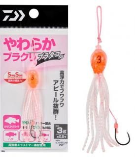 ダイワ やわらかブラクリ ブラタコSS 7g ピンクオレンジグロー / タコベイト 仕掛け 釣具 メール便可 【本店特別価格】
