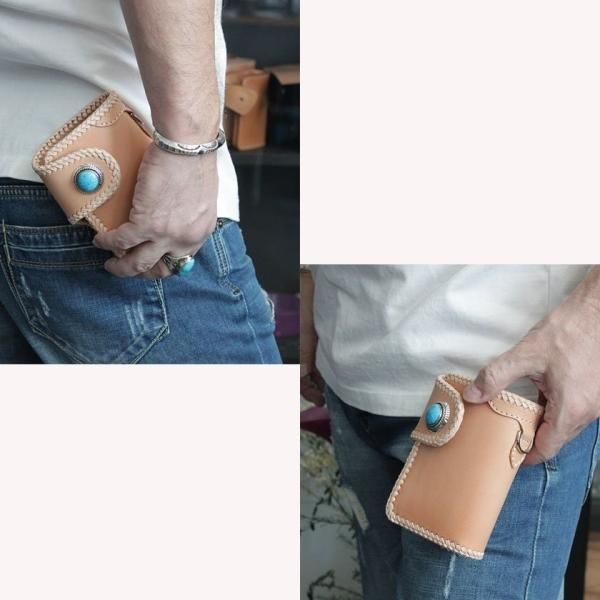 バイカーズウォレット 二つ折り財布 栃木レザーウォレット バイカーズウォレット 二つ折り財布 栃木レザーウォレット