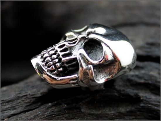 コンチョ ボタン/シルバー925/リアルスカル