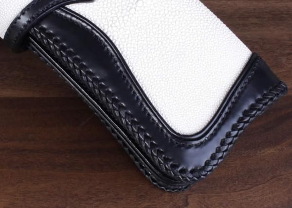 バイカーズウォレット エイ革長財布 アイボリー /サドルエッジ