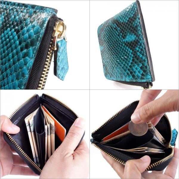 L字ファスナー・パイソン/スモールウォレット・小さい財布 L字ファスナー・パイソン/スモールウォレット・小さい財布