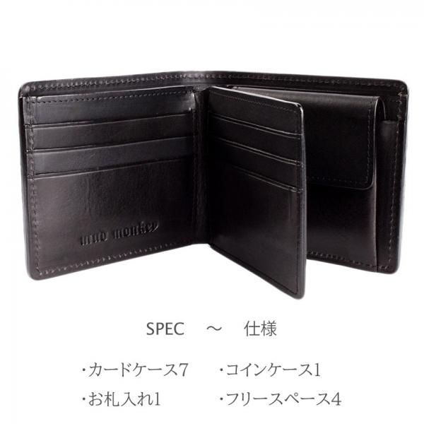 二つ折り財布 / クロコダイル財布 ネイビーブルー /イタリアン 二つ折り財布 / クロコダイル財布 ネイビーブルー /イタリアン