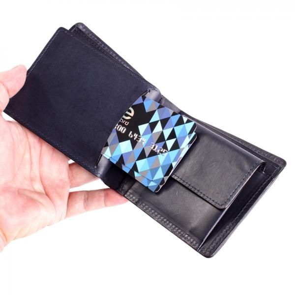 二つ折り財布 / クロコダイル財布 ブラック /イタリアンレザー 二つ折り財布 / クロコダイル財布 ブラック /イタリアンレザー