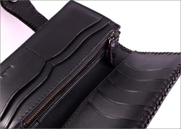 クロコダイル 長財布 クラウンホーンバック・ブラック/コンチョ クロコダイル 長財布 クラウンホーンバック・ブラック/コンチョ
