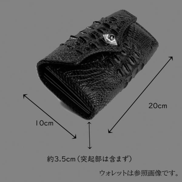クロコダイル 長財布 背面ホーンバック・ブラック/コンチョ クロコダイル 長財布 背面ホーンバック・ブラック/コンチョ