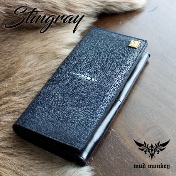 スティングレイ・エイ 長財布/ポリッシュ/バイオレットブルー スティングレイ・エイ 長財布/ポリッシュ/バイオレットブルー