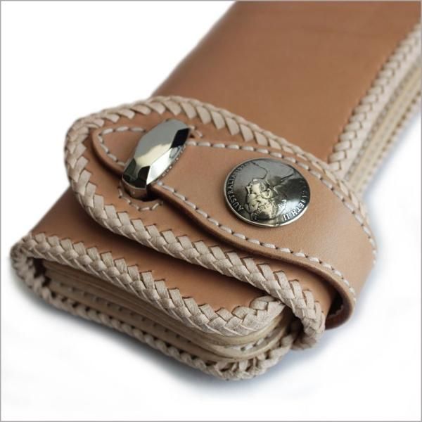 バイカーズウォレット 栃木レザー ヌメ革 長財布 ライダース