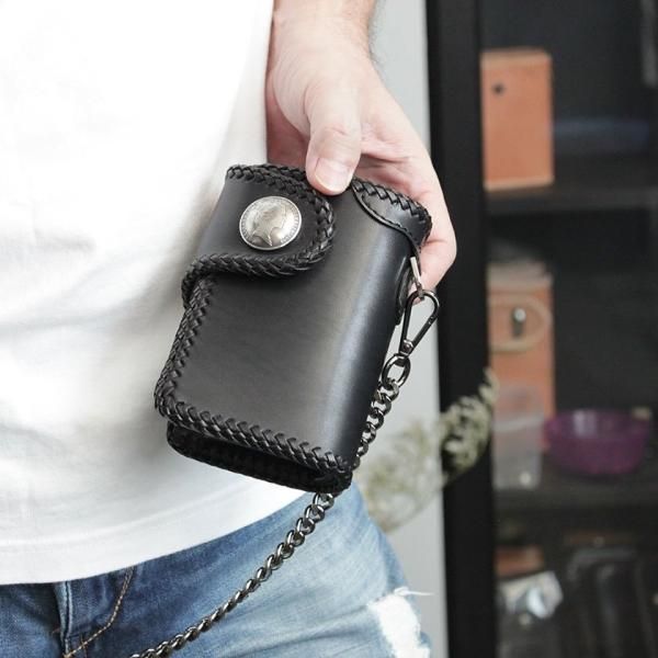 バイカーズウォレット 栃木レザー 財布 ウォレット サドルハーフ バイカーズウォレット 栃木レザー 財布 ウォレット サドルハーフ