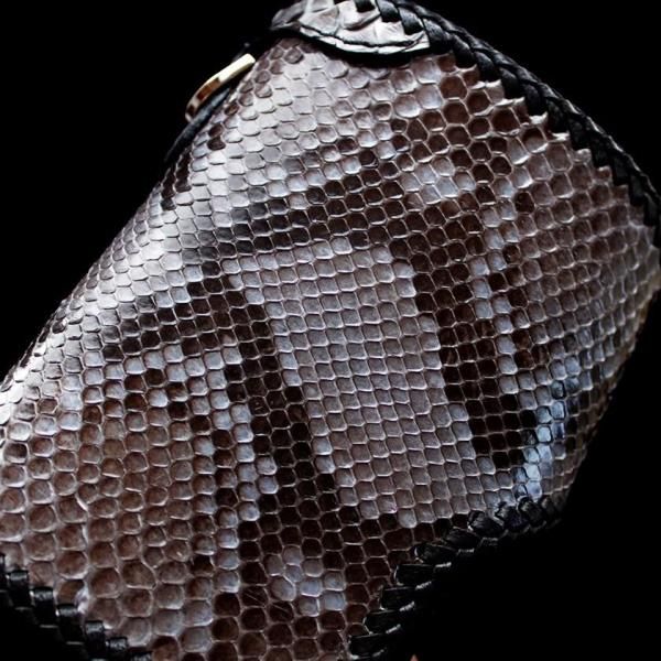 呪われし者】COW CRUST クラストレザー ミドルウォレット タン