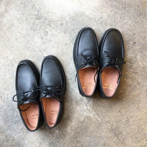 【希少モデル/極美品】BIRKENSTOCK 40 レザー デッキシューズ Milton Keynes “Deck Shoes” - Tribeca