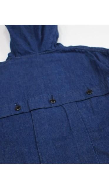 Unisex 》H.UNIT / Denim anorak hoodie ( INDIGO