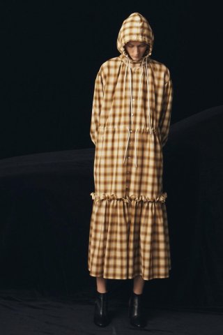 BELPER “OMBRE PLAID HOODIE DRESS”の商品画像