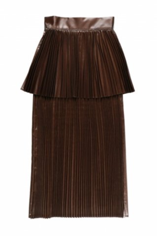 BELPER  GLOSSY PLEATED SKIRTɤξʲ