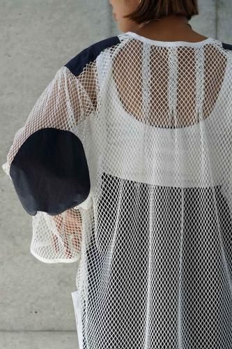 RUMBLE RED “Commando Mesh Blouse” - Tribeca