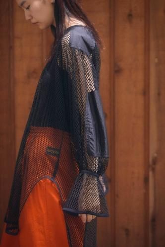 RUMBLE RED コマンドメッシュブラウス RUMBLE RED “Commando Mesh Blouse” - Tribeca