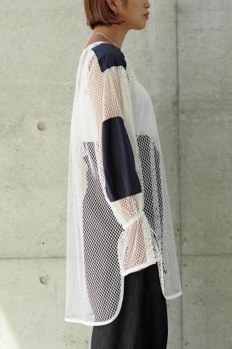 RUMBLE RED “Commando Mesh Blouse” - Tribeca