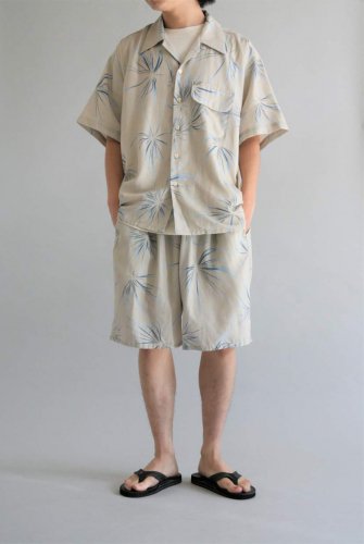 ANACHRONORM “FIREWORKS S/S TUCK OPEN COLLAR SHIRT” - Tribeca