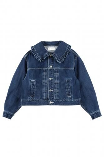 BELPER ”RUFFLED COLLAR DENIM JACKET” - Tribeca