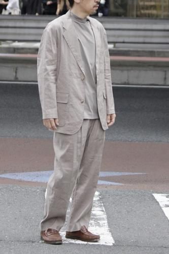 melple “Tomcat Vacation Wide Trousers-Linen” - Tribeca