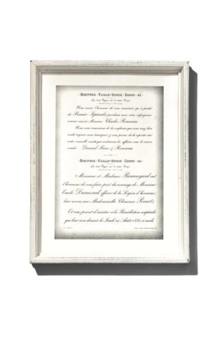 PUEBCO WOODEN WHITE FRAME