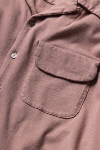 ANACHRONORM “KNIT S/S TUCK OPEN COLLAR SHIRT” - Tribeca