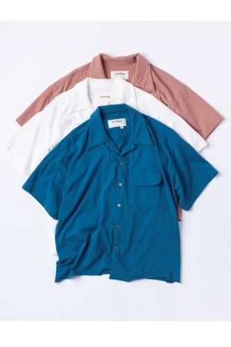 ANACHRONORM “KNIT S/S TUCK OPEN COLLAR SHIRT” - Tribeca