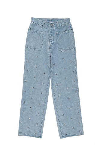 BELPER “EMBELLISHED DENIM PANTS” - Tribeca