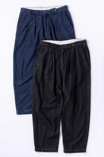 ANACHRONORM “LOOSE DENIM TUCK WIDE TROUSERS” - Tribeca ANACHRONORM “LOOSE DENIM TUCK WIDE TROUSERS” - Tribeca