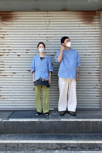 H.UNIT x TRIBECA 別注 “SP RE-MAKE Chambray Paint dolman
