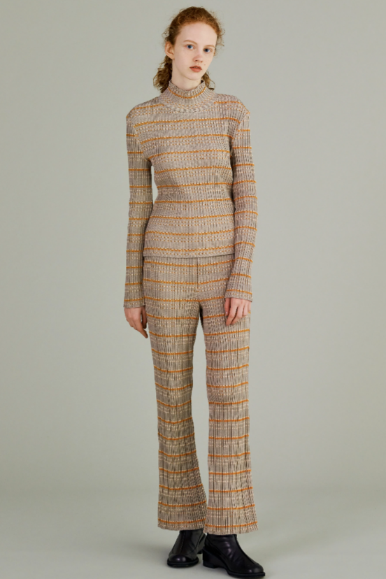 トップス MURRAL / Monk's belt rib knit top MURRAL 
