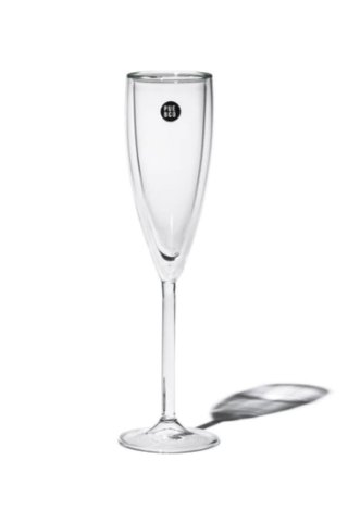 PUEBCO “DOUBLE WALL CHAMPAGNE GLASS”