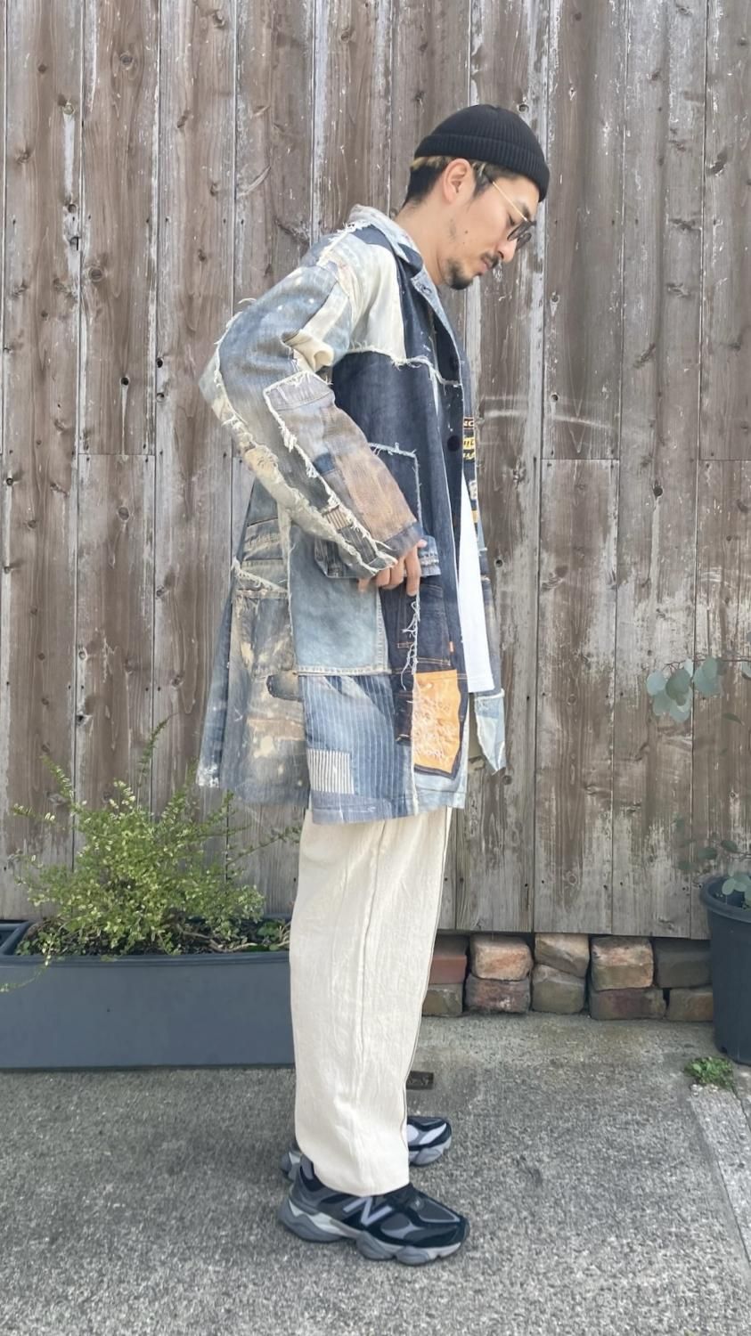 ANACHRONORM “ARCHIVE DENIM COLLAGE COAT” - Tribeca