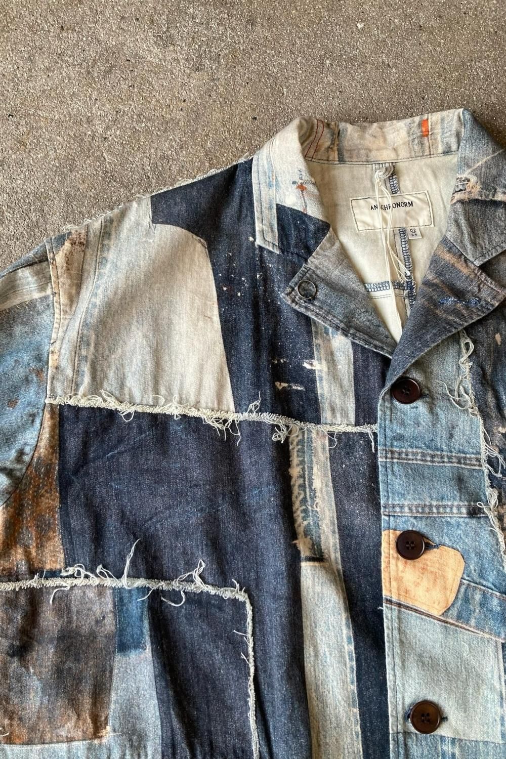 ANACHRONORM “ARCHIVE DENIM COLLAGE COAT” - Tribeca