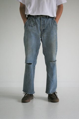 ANACHRONORM DAMAGED 80's WIDE TAPERED JEANSɤξʲ
