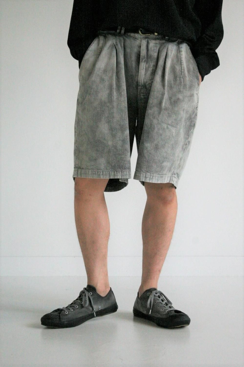 ANACHRONORM “SULFUR DYE TUCK SHORTS” - Tribeca