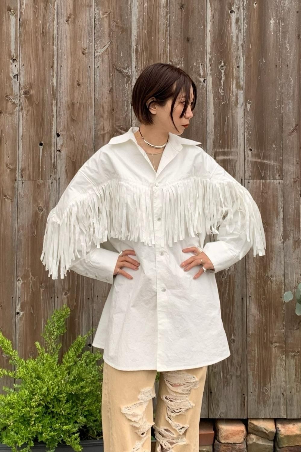 BELPER “FRINGE SHIRT”   Tribeca