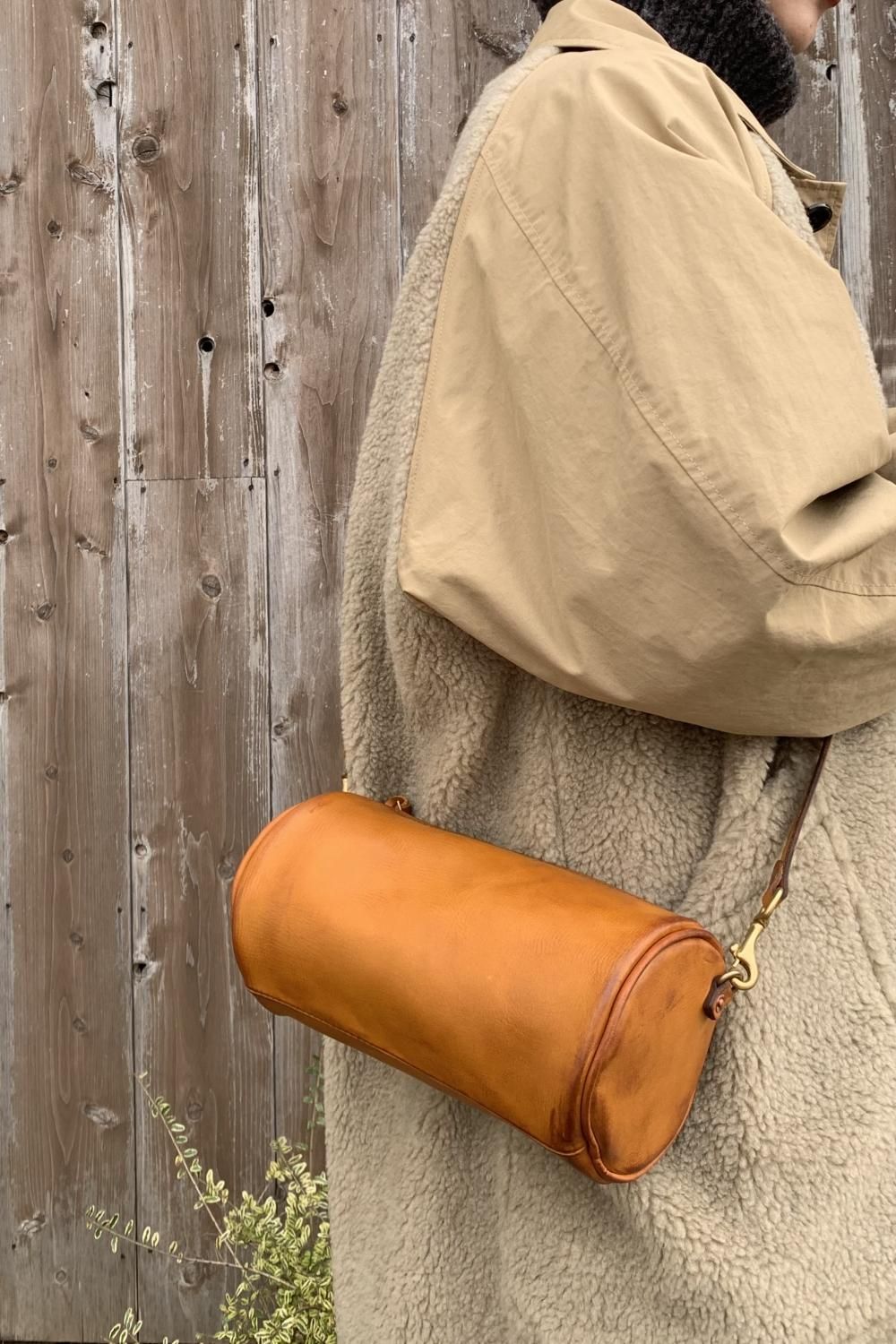全2色【vasco/ヴァスコ】「Leather Voyage Drum Bag/レザー