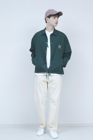 H.UNIT “T/C poplin H patch coach jacket” (予約商品)