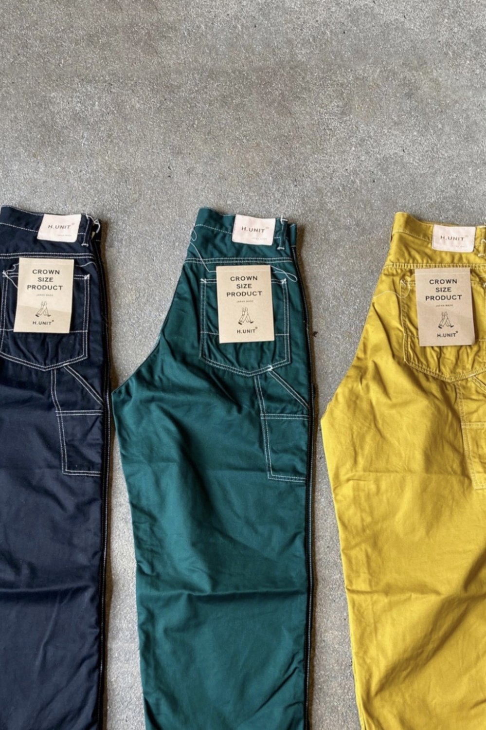 H.UNIT “Chino cloth crownsize painter pants” - Tribeca