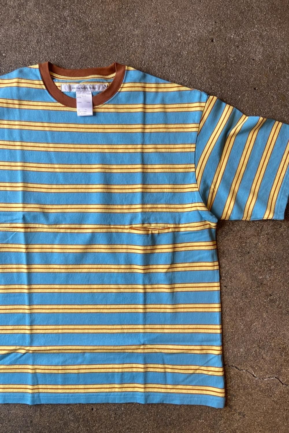 EEL (イール) YURURI TEE 1/2border / ユルリティー 1/2ボーダー EEL (イール) YURURI TEE 1/2border / ユルリティー 1/2ボーダー