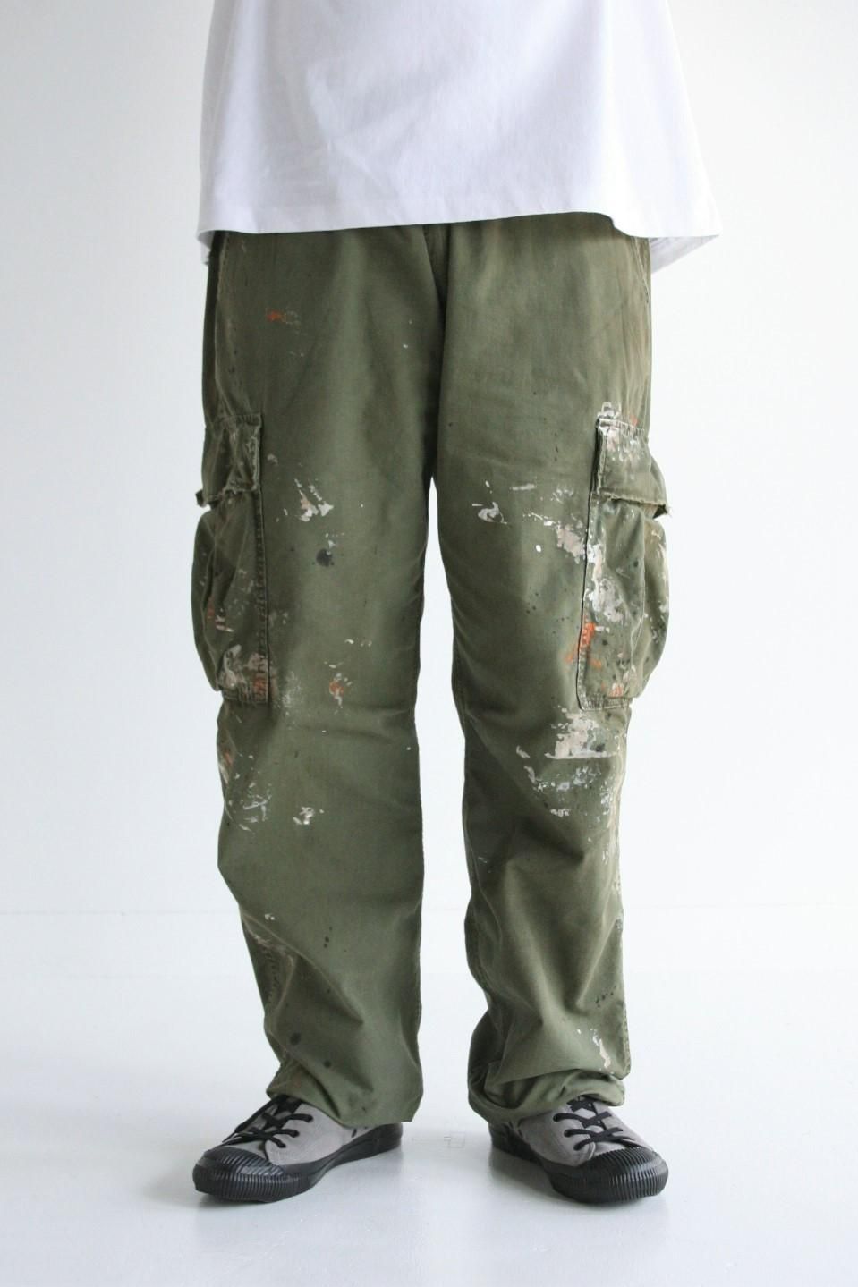 アナクロノーム 加工カーゴパンツ ANACHRONORM “DIRT PAINT FATIGUE PANTS” - TRIBECA（トライベカ