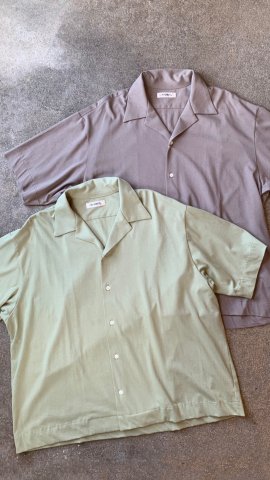H.UNIT “Jersey stitch open collar short sleeves shirt”の商品画像