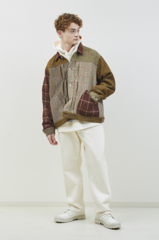 H.UNIT × Harris Tweed “switching work jacket”
の商品画像