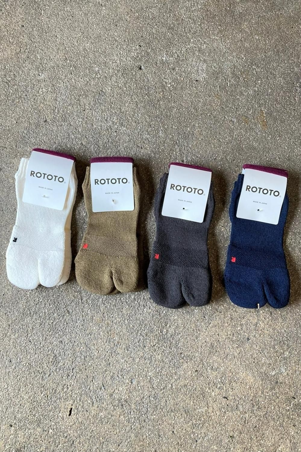 ROTOTO “WASHI TABI PILE ANKLE SOCKS”- TRIBECA（トライベカ